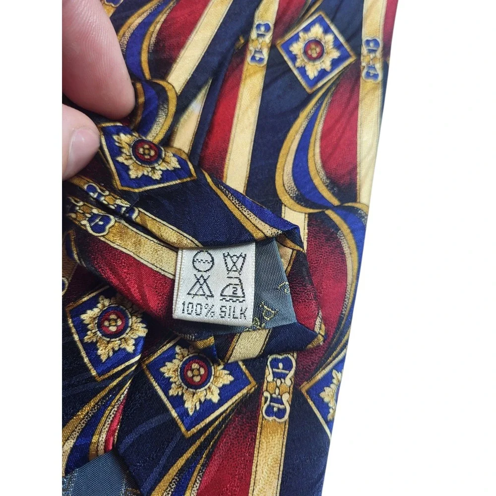 Pierre Pacha Silk Necktie Italy Designer Patterned Men's Tie